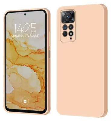 Produktbild von Hülle für Xiaomi Redmi Note 11 Pro Case Cover Bumper Smartphone Softgrip Schutzhülle Farbe: Rosa