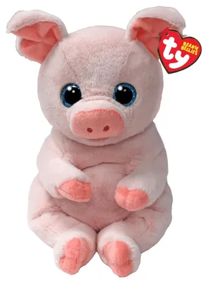 Produktbild von Ty Penelope Schwein Beanie Bellies Medium 24cm - Quetschbare Beanie Baby Weiche