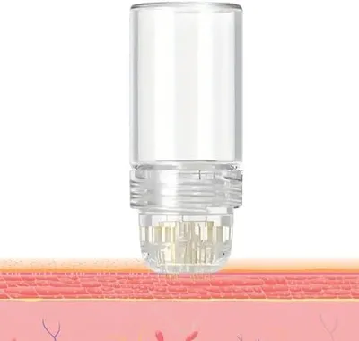 Produktbild von 1 Stück Hydra-Nadelroller für Microneedling mit 0,25-mm-Nadeln und 5-ml-Flasche, kosmetisches Microneedling-Werkzeug