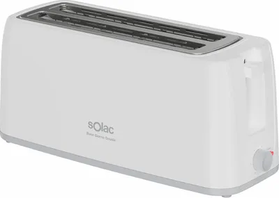 A white Solac Buon Giorno Double toaster is shown from a slight angle on a white background.