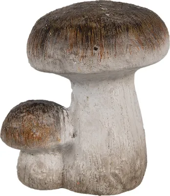 Immagine prodotto di Clayre & Eef Decorazione Fungo 6x5x7 cm Marrone Bianco Vetroceramica