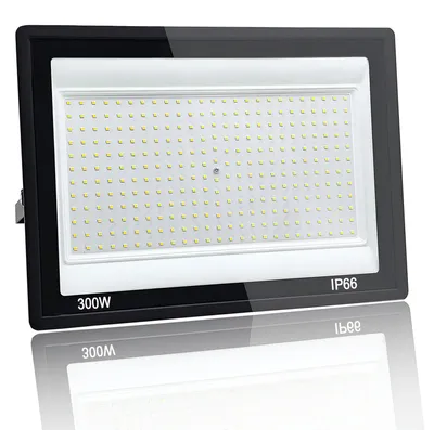 LED-Strahler 300W, 30000 Lumen, IP66 wasserdicht, 6500K Kaltweiß, Außen