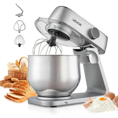 Produktbild von VEVOR Knetmaschine Küchenmaschine zum Backen, 1800 W Teigmaschine mit Edelstahls