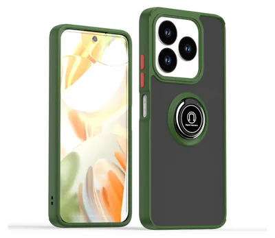 Image de Pour ZTE Blade V60 Smart / Blade A75 4G Shadow Design TPU + PC Housse de protection Case Vert clair / Orange