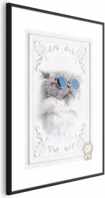 Produktbild von Posterpapier Poster - Cat in Glasses 29.7x42 cm Tiere g-C-0109-ao-a