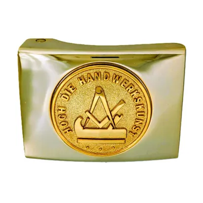 Produktbild von Koppelschloss Schreiner und Tischler Handwerk und Zunft – golden - für Alt-Meister - für 4,5 cm breite Koppelgürtel