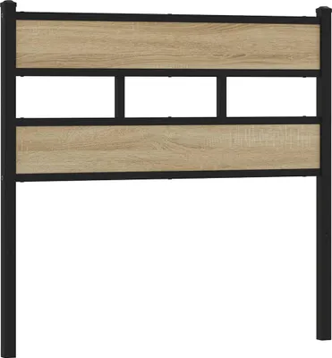 Imagen del producto de vidaXL: Repuesto para cabecero estilo Sonoma, roble, 80 cm, hierro y material de madera
