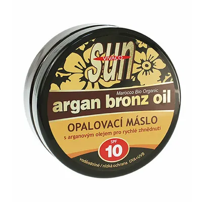 Obrázek produktu pro Vivaco SUN opalovací máslo s organickým arganovým olejem SPF 10 200ml