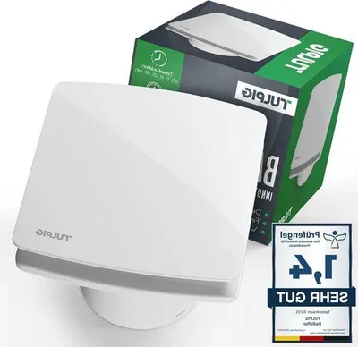 Immagine prodotto di Ventilatore da bagno 100 mm - 34 dB - Interruttore della luce - Ripetizione - Montaggio a parete - a soffitto - su finestra