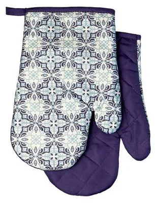 Produktbild von Ofenhandschuhe, Küchenhandschuhe mit Magnet Ornament fioletowy