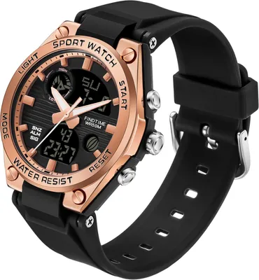 Produktbild von Digital Armbanduhr mit Silikonarmband 50M Wasserdicht Digitaluhr für Mädchen Jungen Analog Digital Sportuhr mit Alarm Datum LED Kinderuhr Elektronisch