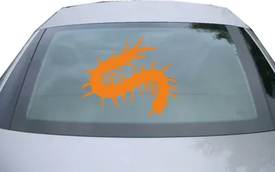 Produktbild von Indigos UG - Aufkleber Heckscheibe & Motorklappe DE7134 - orange - 600x480 mm - Evolution Rasenmäher - Auto Scheiben Fenster Heckklappe Tuning Racing JDM - Die cut