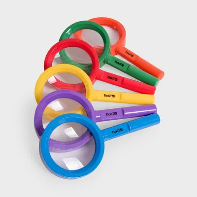 Obrázek produktu pro Tickit Rainbow Magnifiers, Zvětšovací sklo, Biologie, 3 rok/roky, Modrá, Zelená, Oranžová, Purpurová, Červená, Žlutá