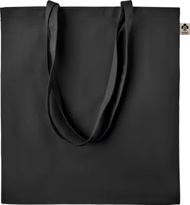 Image de SOLs 04091 | Shopping Bag Stockholm Sac à provisions - Couleur : Black - Taille : 38 x 42 cm