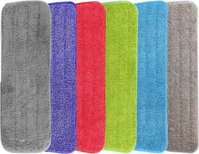 Produktbild von Mikrofaser-Dweilhülsen-Set, 6-teilig, 41x14,5cm, grau
