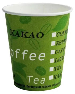 Produktbild von 150x Automatenbecher Kaffeebecher Pappbecher 80mm Ø 200 ml