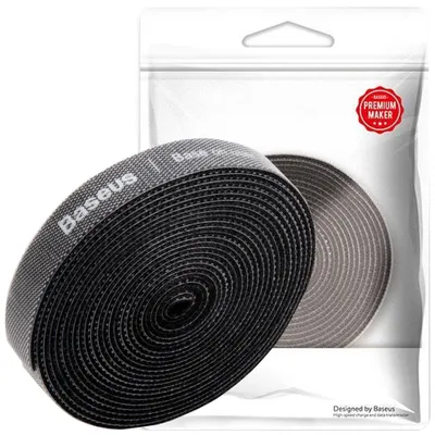 Produktbild von Baseus ACMGT-F01, Universal, Flanell, Polypropylen (PP), Schwarz, 3 m, 12,5 mm
