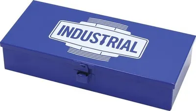 Produktbild von Stahlblechkasten Industrial Gr.1 118 x 55 x 272 mm blau