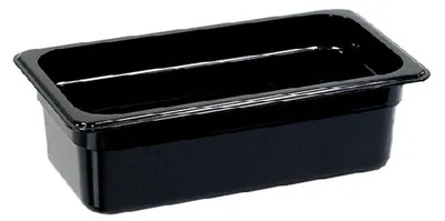 Zdjęcie produktu dla Pojemnik Gastronorm, poliwęglan, czarny, Gn 1/3 (150 mm)
