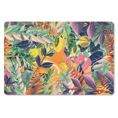 Produktbild von MuchoWow® Schreibtischunterlage Blumen - Dschungel - Tropisch 60x40 cm - XXL Mauspad - Großes Mauspad