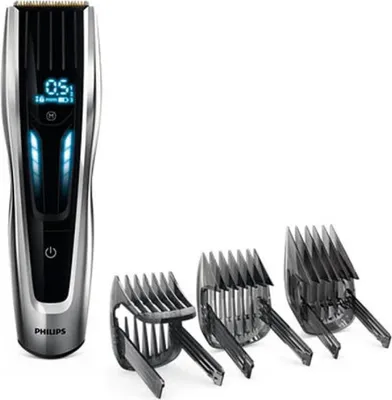 Produktbild von Philips Haarschneider Serie 9000 HC9450 mit digitaler Touch-Steuerung und motorisierten Kämmen