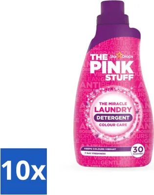 Produktbild von The Pink Stuff - Waschgel - Buntwäsche - Waschmittel - 30 Wäschen - 960ml - Vorteilspack - 10 Stücke