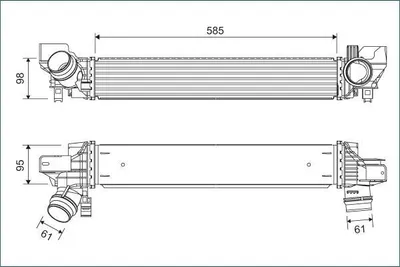 Produktbild von VALEO 822932 Ladeluftkühler LLK für BMW X1 (F48) Turbo Intercooler