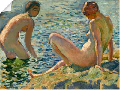 Produktbild von ARTland Poster Les Baigneuses. Die Badenden Größe: 60x45 cm