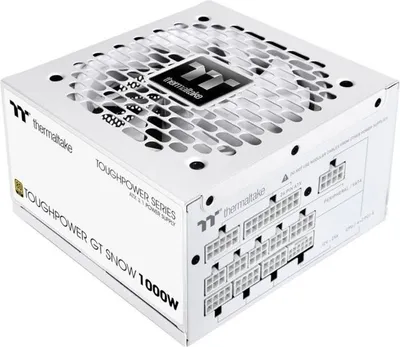 Obrázok produktu pre Napájací zdroj PC Thermaltake Toughpower GT Snow, 1000 W, 80+ Gold, ATX 3.1, plne modulárny, biely