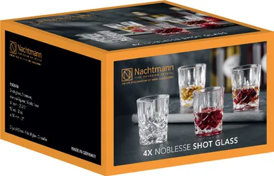Zdjęcie produktu dla Nachtmann Noblesse, 55 ml, Okrągły, 4 szt., Szkło, Przezroczysty, Noblesse