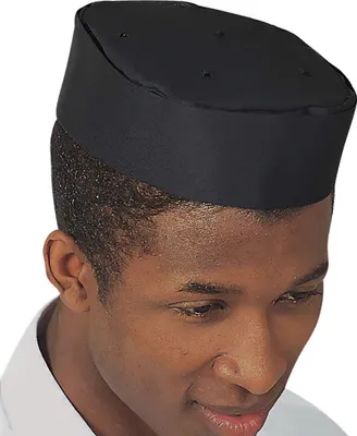 Produktbild von Dennys - Kochmütze Doppelriemen für Herren/Damen Unisex PC7169 (S) (Schwarz)