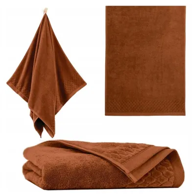 Produktbild von Handtuch - 100% Baumwolle - 500 g/m2 - 50x100 cm - Extra Saugfähig - Braun - hohe Grammatur - CARLO