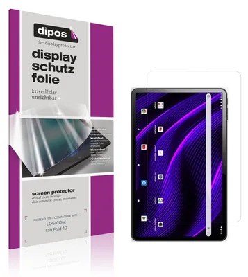 Image de 2x Film de protection d'écran pour LOGICOM Tab Fold 12 protecteur clair dipos