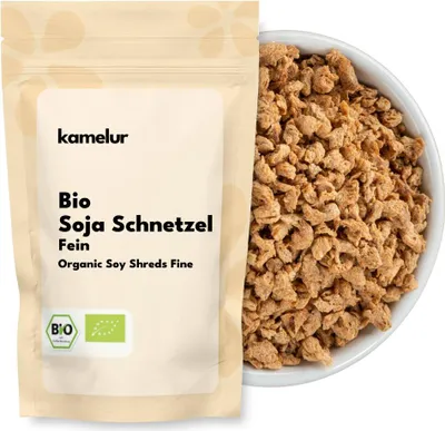 Produktbild von Kamelur® Bio Soja Schnetzel fein 1 kg