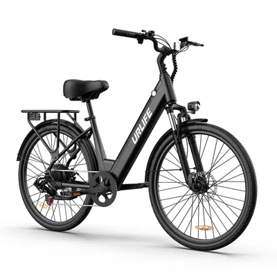 Produktbild von E26 E‑Fahrrad für den Stadtpendelverkehr für Erwachsene, 250W, 36V 13Ah, Tiefeinsteiger‑Rahmen, 120 kg Traglast, Federdämpfung, 25 km/h