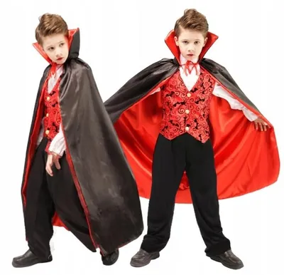 Produktbild von Hopki Vampir Drakula Kostüm für Kinder Halloween Gr. 140/146