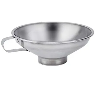 Produktbild von Trichter, Marmeladentrichter, Einfülltrichter, Einmachtrichter aus Edelstahl ideal zum Umfüllen von Gewürzen, Flüssigkeiten, Pulver, Bohnen, Konfitüre