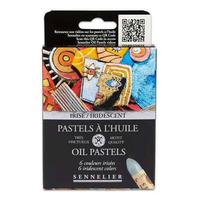 Produktbild von Sennelier Oil Pastels Kartonset - Iridescence - mit 6 Ölpastellen N132519.61