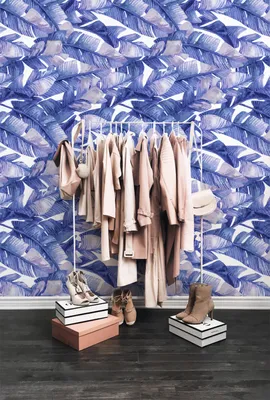 Produktbild von Coloray Fototapete 360x250 cm Vlies-Fototapete - Banane Blätter Blattblumen