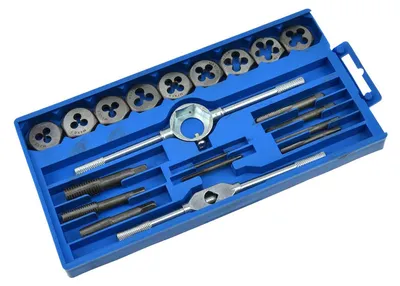 Obrázok produktu pre Sada závitníkov a závitových očiek 20ks, metrické závity M3 - M12, Keltin
