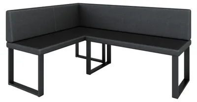 Produktbild von Eckbank Akiko NINA Metal [] -142x196 LINKS-SOFT 11- Kunstleder|Eckbankgruppe für Ihrem Esszimmer|Küche|modern|Sitzecke|Essecke