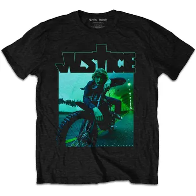 Obrázok produktu pre Justin Bieber Dirt Bike Black M Tričko