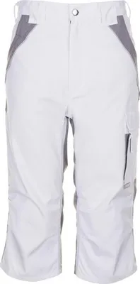 Produktbild von Planam Dreiviertel-Hose Plaline Gr. 4XL reinweiß/zink