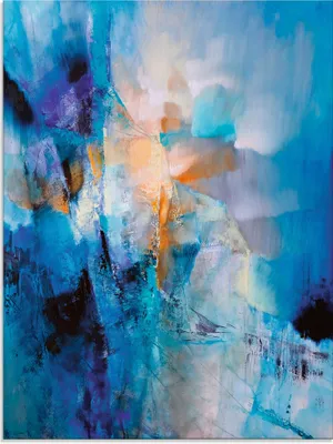 Produktbild von ARTland Glasbild Frühling klopft an Größe: 45x60 cm