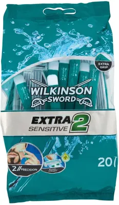 Produktbild von Wilkinson Sword Extra 2 Sensitive Einwegrasierer 20 Stk, Einwegrasierer:Sensitive, Einwegrasierer 20 Stk:(1 x 20er )