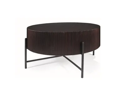 Image de Table basse TRIFON - noyer / noir