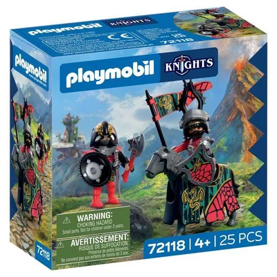 Zdjęcie produktu dla PLAYMOBIL 72118 Szef Rycerzy Smoka, Seria: Przygody Rycerzy, 25 elementów, od 4 roku życia