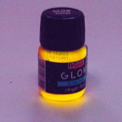 Produktbild von PENTART Leuchte im Dunkeln Acrylfarbe Glow in the dark Orange 30 ml