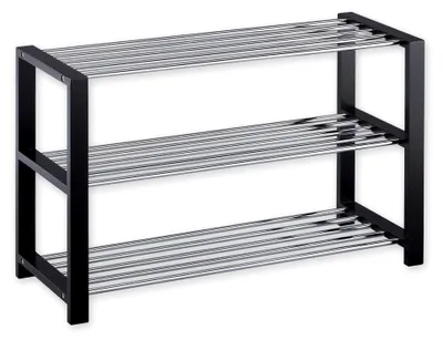 Produktbild von Schuhregal Arina Schuhablage Schuhständer Schuhschrank Schuhbank 3 Böden in schwarz