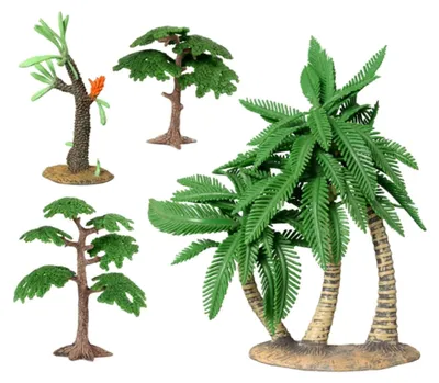 Produktbild von 3 Stück Künstlicher Großer Baum aus Kunststoff für Gartendekoration und Mikrolandschaften